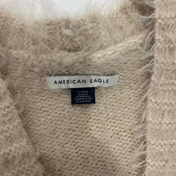 American Eagle Outfitters Fuzzy Tan Cardigan - Picture 3 of 3